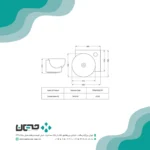روشویی روکابینتی مروارید مدل پارمیدا 52 - Image 3