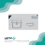 روشویی روکابینتی گلسار مدل مارانتا 60 - Image 2