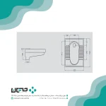 توالت زمینی گلسار مدل نیلوفر 19 ریم باز - Image 2