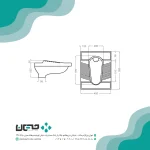توالت زمینی گلسار مدل گاترین 23 ریم بسته - Image 2