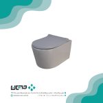توالت فرنگی وال هنگ مروارید مدل دسپینا طوسی مات 49 (درب UF)