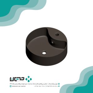 روشویی روسنگی مروارید مدل دیانا مشکی مات 40