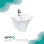 روشویی نیم پایه چینی کرد مدل آرین 52