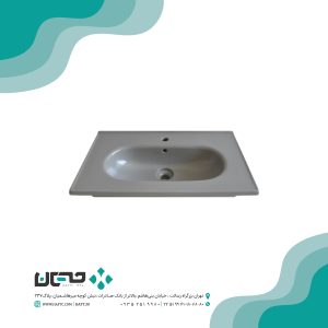 روشویی روکابینتی مروارید مدل دسپینا طوسی مات 80