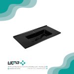 روشویی روکابینتی مروارید مدل سانتا مشکی مات 100