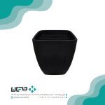 روشویی نیم پایه مروارید مدل مگا مشکی مات 48