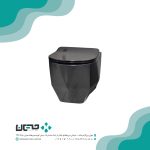 توالت فرنگی مروارید مدل والهنگ سونیا مشکی مات 52 (درب UF)