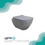توالت فرنگی والهنگ مروارید مدل کاپریس طوسی مات 54 (درب UF)