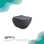 توالت فرنگی والهنگ مروارید مدل کاپریس مشکی مات 54 (درب UF)